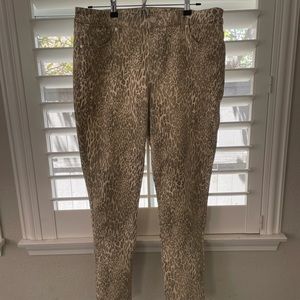 Chico’s The Platinum Cheetah Print Jeggings